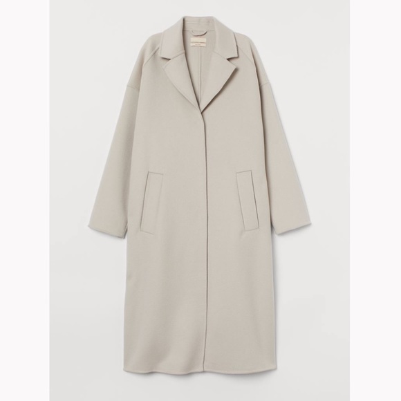 H&M oversized wool blend coat NWT